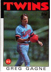 1986 Topps Baseball Cards      162     Greg Gagne